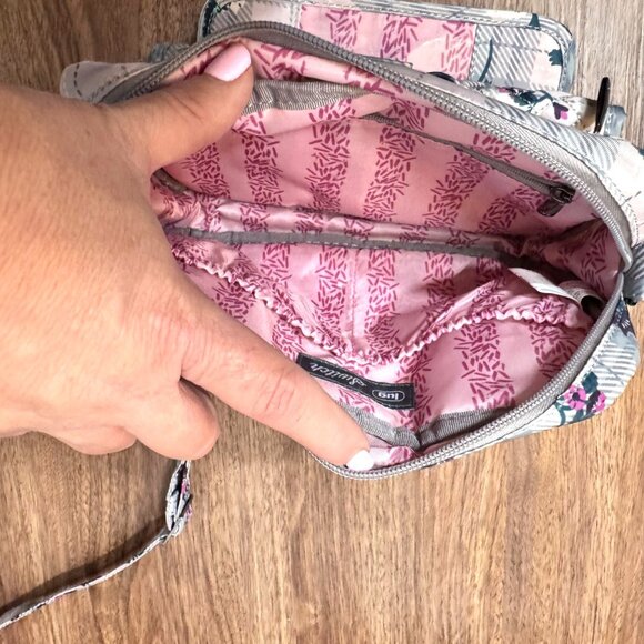 LUG Switch Floral Plaid Crossbody Bag Convertible Strap RFID Travel - Picture 7 of 9